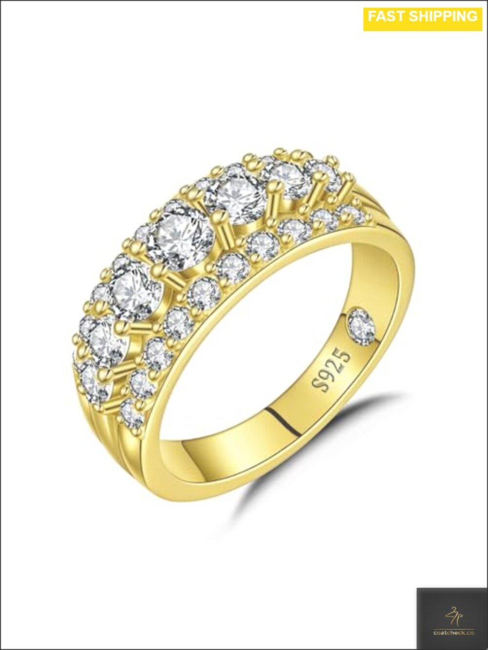 Moissanite Half Eternity Ring Band 925 Sterling Silver Anniversary